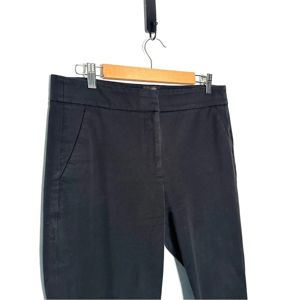J. Crew | Black Remi Pant In Bi-stretch Cotton Size 12